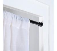 Ohs Shower Curtain Tension Pole Extendable Rod, Black