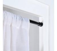 OHS Shower Curtain Tension Pole Extendable Rod in Black | Size: 120 cm OHS Black 120 cm