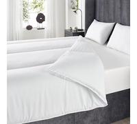 OHS Single Duvet 4.5 Tog Soft Like Down, Lightweight Summer Quilt Anti Allergy Soft Comfy Microfibre Cover Hotel Quality Hollowfibre Machine Washable Duvet Single, White