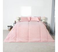 Teddy Fleece Coverless Duvet 10.5 TOG Pillowcase OHS Light Pink Single