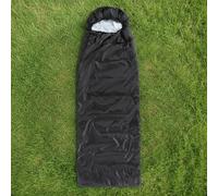 Ohs Sleeping Bag 4 Season Water Resistant Outdoor Camping Hiking - Black