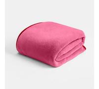 OHS Soft Fleece Piped Edge Throw Lightweight Fluffy Double Bed Blanket