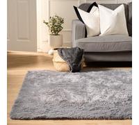 Sienna Grey Rugs for Living Room 160x230, Super Soft Fluffy Area Rugs for Bedroom Lounge Home Decorations Anti Slip Non Shedding Shaggy Large Rug Modern Thick Pile Carpet