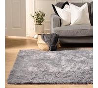 Sienna Grey Rugs for Living Room 120 x 170, Super Soft Fluffy Area Rugs for Bedroom Home Decorations Anti Slip Non Shedding Shaggy Medium Rug Modern Thick Pile Carpet