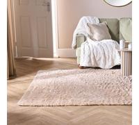 Ohs Soft Fluffy Rug Anti-Slip Carpet Area Floor Mat, Stone - 80 X 150Cm