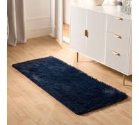 OHS Soft Fluffy Runner Rug Anti-Slip Floor Mat in Navy | Size: 60 cm x 150 cm OHS Navy 60 cm x 150 cm