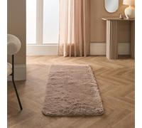 Ohs Soft Fluffy Runner Rug Anti-Slip Floor Mat, Natural - 60 X 150Cm