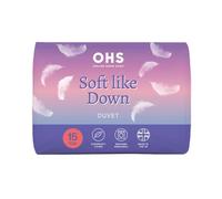 OHS Soft Like Down Superking Duvet 15 Tog, Thick Heavy Warm Hypoallergenic All Season Superking Quilt Bedding Soft Hollowfibre Filling Comfy Microfibre Cover Washable Duvet, White