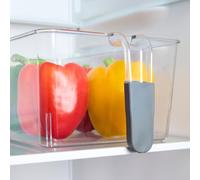 OHS Stackable Fridge Organiser Container With Handles Cupboard Storage