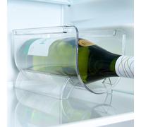OHS Stackable Wine Holder Storage Bottle Organiser for Fridge in Clear OHS Clear