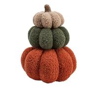 OHS Stacked Pumpkin Cushion Boucle Halloween Autumn Throw Pillow, Multi