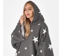 OHS Star Hooded Poncho Towel Swimming Adult Dry Changing Robe Beach Bath