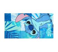 OHS Stitch Beach Towel, Officially Licensed Stitch Gifts for Girls Boys Super Soft Quick Dry Microfibre Beach Towel Holiday Essentials Summer Travel Swimming Towels for Kids, Blue - 71 x 152cm
