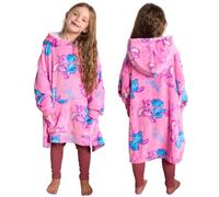 OHS Stitch Blanket Hoodie for Girls, Wearable Fleece Blanket Hoodies for Kids Ultra Soft Comfy Warm Sherpa Fleece Pullover Kids Snuggle Hoodie Girls - Pink, One Size