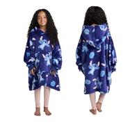 OHS Stitch Hoodie Blanket Girls Boys Teenagers Hooded Blanket Super Soft Warm Cosy Sherpa Fleece Wearable Blankets Oversized Hoodie Big Pocket Stitch Gifts for Girls, Navy