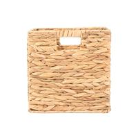 OHS Storage Baskets for Shelves, Seagrass Storage Box Sturdy Lightweight Organiser Collapsible Box for Living Room Bedroom Bathrooms Decorative Space Saver, Natural