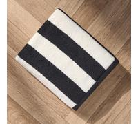 OHS Stripe 100% Cotton Bath Towel Hotel Luxury Shower Soft Absorbent, 2PC in White OHS White