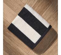 OHS Stripe 100% Cotton Hand Towel Hotel Luxury Shower Soft Absorbent, 2PC in White OHS White