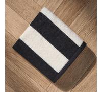 OHS Stripe 100% Cotton Hand Towel Hotel Luxury Shower Soft Absorbent, White - 4Pc