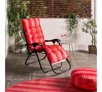 OHS Stripe Gravity Chair Seat Cushion Outdoor Garden Water Resistant OHS Multicolor