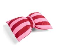 OHS Striped Bow Shaped Throw Pillow, Novelty Scatter Cushion Soft Back Support Pillow Decorative Seat Cushion for Sofa Living Room Bedroom, Red/Pink - 35 x 50cm
