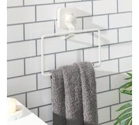 OHS Suction Towel Ring Rust Resistant Wall Mounted Hook in White OHS White