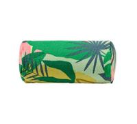 OHS Sun Lounger Cushion, Lightweight Compact Inflatable Pillow with Microfibre Cover Bolster Cushion Back Support Trave Pillow Outdoor Cushions Poolside Beach Accessories, Palm Green