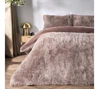 OHS Teddy Duvet Cover Set Bedding Soft Fleece Faux Fur Shaggy, Single