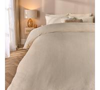 Ohs Teddy Duvet Cover With Pillow Case Bedding Set, Cream - Superking