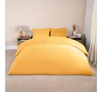 Ohs Teddy Duvet Cover With Pillow Case Bedding Set, Yellow - Superking