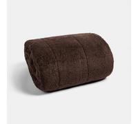 Ohs Teddy Fleece 8Kg Weighted Blanket Sensory Sleep Therapy - 150 X 200Cm - Chocolate