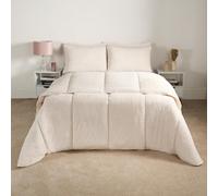OHS Teddy Fleece Coverless Duvet 10.5 Tog Pillowcase, Cream - Double