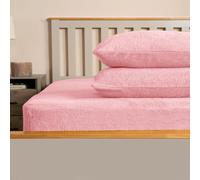 OHS Teddy Fleece Pillowcase Cover Bedding Set 2 X Thermal, 50 X 75Cm - Pink