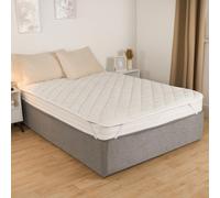 OHS Teddy Soft Warm Thermal Mattress Topper Fitted Sheet, Cream | Size: Double Fitted OHS Cream Double Fitted