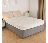 Ohs Teddy Thermal Mattress Topper, Cream - Double