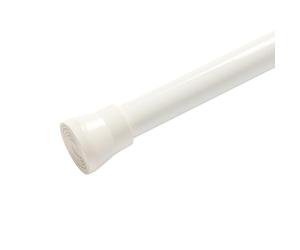 OHS Tension Curtain Poles Extendable Curtain Rod, 120-220cm Metal Net Voile Curtains Rail No Drill Adjustable Telescopic Rods for Kitchen Cupboard Bathroom Window, White