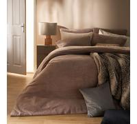 OHS Thermal Soft Teddy Fleece Duvet Cover Bedding Set in Light Brown | Size: King OHS Light Brown King