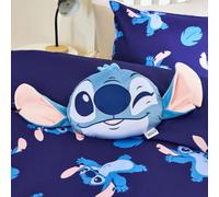 OHS Throw Pillow Stitch Shaped Novelty Scatter Cushion for Sofa Couch Bedroom Soft Cosy Decorative Plush Pillow Cute Room Decor Back Support Cushion Gift for Adults Kids, Blue - 36 x 25cm