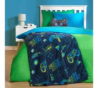 OHS Throw Sherpa Gaming Bed Blanket Fleece Warm Supersoft Over Chair Sofa Gamer