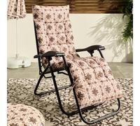 Ohs Tiles Print Gravity Chair Seat Cushion Outdoor Garden Water Resistant