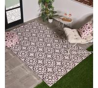 Ohs Tiles Print Reversible Outdoor Garden Rug Waterproof Area Floor Mat