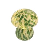OHS Toadstool Glass Lamp Bedside Light Night Lamp Battery Night Light, Sage | No Wires or Sockets Needed Warm Ambient Glow Glass and Metal Build Cordless Table Lighting Soft Bedroom Lighting Touch Lights