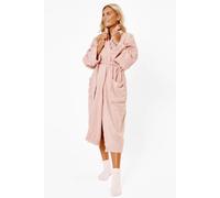 OHS Towel Bath Robe Dressing Gown 100% Cotton in Light Pink OHS Light Pink One Size