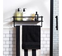 OHS Towel Rail Bathroom Shelf Space Saving Storage Unit Wall Mounted Modern Home