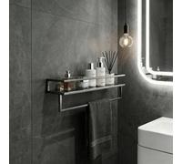 Ohs Towel Rail Bathroom Shelf Space Saving Storage Unit Wall Mounted Modern Home