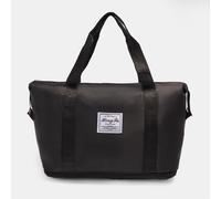 OHS Travel Bag Weekend Expandable Pockets Shoe Cabin Duffle Organiser in Black OHS Black