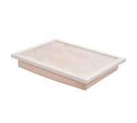 OHS Travertine Trays for Eating on Lap Large Cushioned Lap tray, Natural