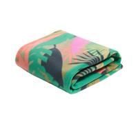 OHS Tropical Polar Fleece Blanket Green Throws for Sofas Bed, Soft Warm Cosy Throw Blanket Over Settee Couch Decorative Lightweight Comfy Single Bed Throw, 120 x 150cm