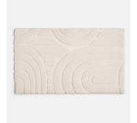 OHS Tufted Arches Bath Mat Non-Slip Shower Rug in Cream OHS Cream