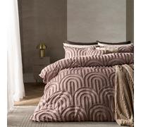 Ohs Tufted Arches Bedding Set Duvet Cover With Pillowcase, Natural - Single